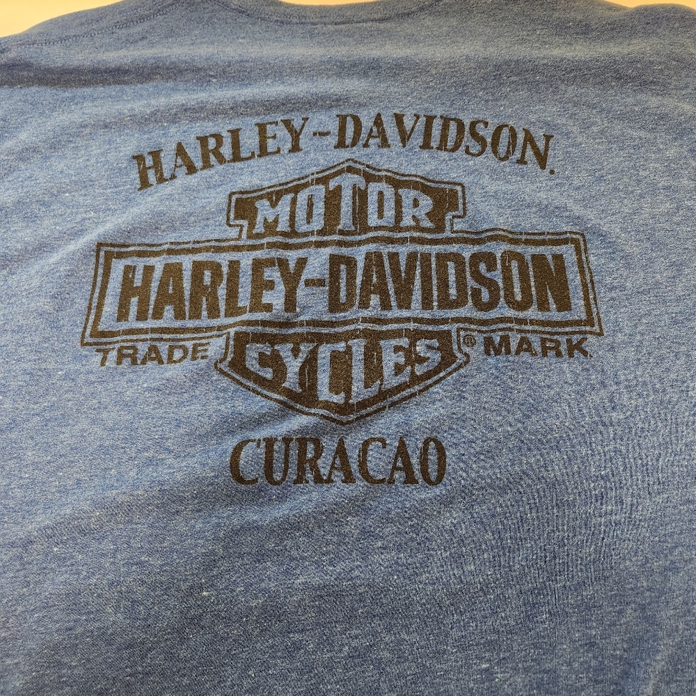 Men's 2XL Heather Blue cotton t-shirt